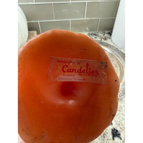 2 VTG Candelier Handcrafted Figural Wax Rooster Candle Table Top Decor Farmhouse - Picture 5 of 16